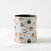 Mug Cute Halloween Chats et Fantômes Motif (Centre)