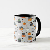 Mug Cute Halloween Chats et Fantômes Motif (Devant droit)