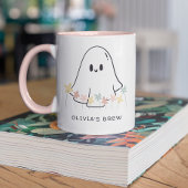 Mug Cute Halloween Fantôme Floral