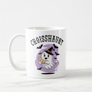 Mug Cute Halloween Ghost Croissant Haunting