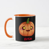 Mug Cute Halloween Jack-o'-lantern (Gauche)