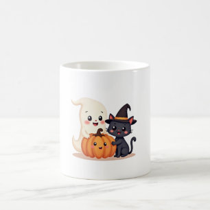 Mug "Cute Halloween Squad Kawaii Ghost & Citrouille