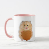 Mug Cute hamster avec illustration de biscuit cadeau (Gauche)
