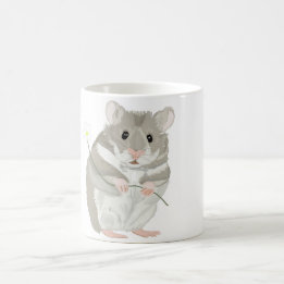 Mug Cute hamster gris et blanc