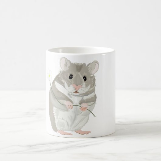 Mug Cute hamster gris et blanc (Centre)
