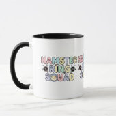 Mug Cute Hamster Ring Squad Pastel Design (Gauche)