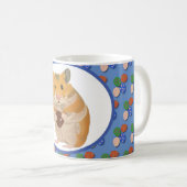Mug Cute Hamster tenant des oeufs de Pâques Boys (Devant droit)