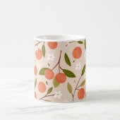 Mug Cute Hand-drawn Orange Blossom Seamless Pattern (Centre)