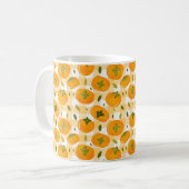 Mug Cute Hand-Drawn Persimmons Seamless Pattern (Devant gauche)