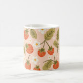 Mug Cute Hand-drawn Red Strawberry Seamless Pattern (Centre)