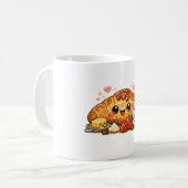 Mug Cute Happy Croissant Coffee Cup (Devant gauche)
