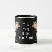 Mug Cute/Happy Fisherman avec un Big Fish Magic Café (Centre)