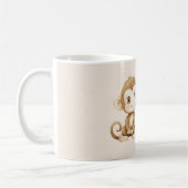 Mug Cute Happy Monkey (Gauche)
