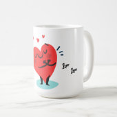 Mug Cute Heart Love Valentines (Devant droit)