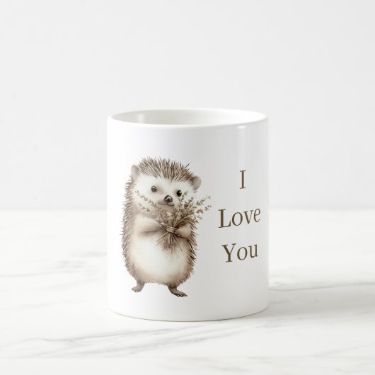 Mug Cute Hedgehog I love you (Centre)