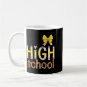 Mug Cute Hello High School Animal Print Teacher Back T (Gauche)