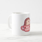 Mug Cute Hérisson Dans La Mug, Café De Cochon Drôle (Devant gauche)