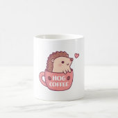 Mug Cute Hérisson Dans La Mug, Café De Cochon Drôle (Centre)