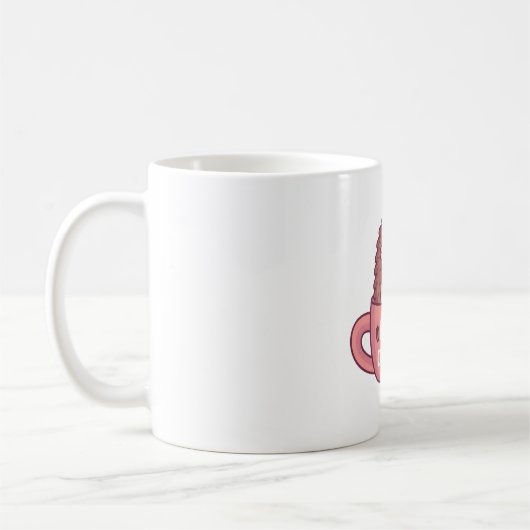 Mug Cute Hérisson Dans La Mug, Café De Cochon Drôle (Gauche)