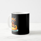 Mug Cute Highland Cow Duck Ol Float Summer Vibes Swimm (Devant gauche)