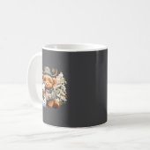 Mug Cute Highland Cow With Snowman Hot Cocoa Christmas (Devant gauche)