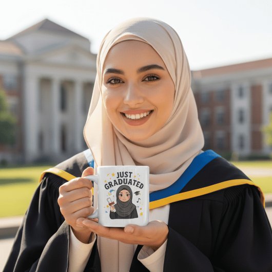 Mug Cute Hijab Graduation Girl Just Graduated