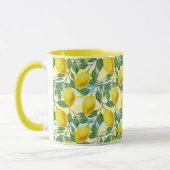 Mug Cute Hip Tropical Summer Lemon Fruit Motif (Gauche)