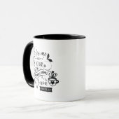 Mug Cute hiver cacao chaud météo mot art (Devant gauche)