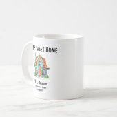 Mug Cute Home Sweet Home Maison Bleue Ménage domestiqu (Devant gauche)