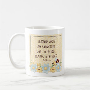 Mug Cute Honeycomb et Bible d'abeille Verse
