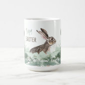 Mug Cute Hoppy Bunny Pâques Aquarelle Pastel (Centre)