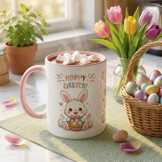 Mug Cute Hoppy Easter Bunny