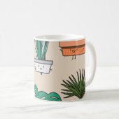 Mug Cute House Plantes : Botanique colorée. (Devant droit)