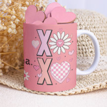 Cute Hugs&Kisses XOXO Pink Love in Valentine's Day