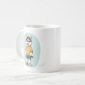 Mug Cute Husky Boy Buddy (Devant gauche)