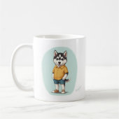 Mug Cute Husky Boy Buddy (Gauche)