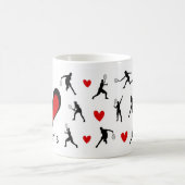 Mug Cute I Love Tennis Motif (Centre)