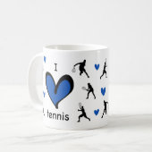 Mug Cute I Love Tennis Motif (Devant gauche)