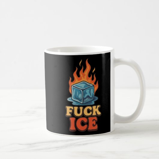 Mug Cute Ice Cube Sur Le Feu Manifestation De Glace Dé (Droite)