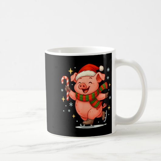 Mug Cute Ice Skating G Funny Santa Christmas Holiday  (Droite)