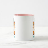 Mug Cute Indian Fox, Personnaliser Nom, Vs 2 (Centre)