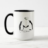 Mug Cute Inséparable Romantique Manchot de pingouin no (Gauche)
