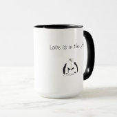 Mug Cute Inséparable Romantique Manchot de pingouin no (Devant droit)