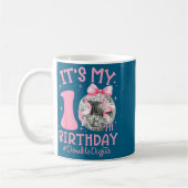 Mug Cute It's My 10th Birthday Girl Coquette Bow Disco (Gauche)