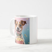 Mug Cute Jack Russell Terrier Avec Popcorn (Devant gauche)