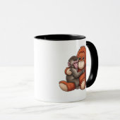 Mug Cute Japanese Macaque & Orangutan and Friend (Devant droit)