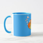Mug Cute Joyful Goldfish en mer, bleu clair (Gauche)