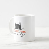 Mug Cute Judging you Silencieux Chat (Devant gauche)