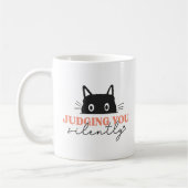 Mug Cute Judging you Silencieux Chat (Gauche)