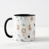 Mug Cute Jungle Rainforest Animaux Motif (Gauche)